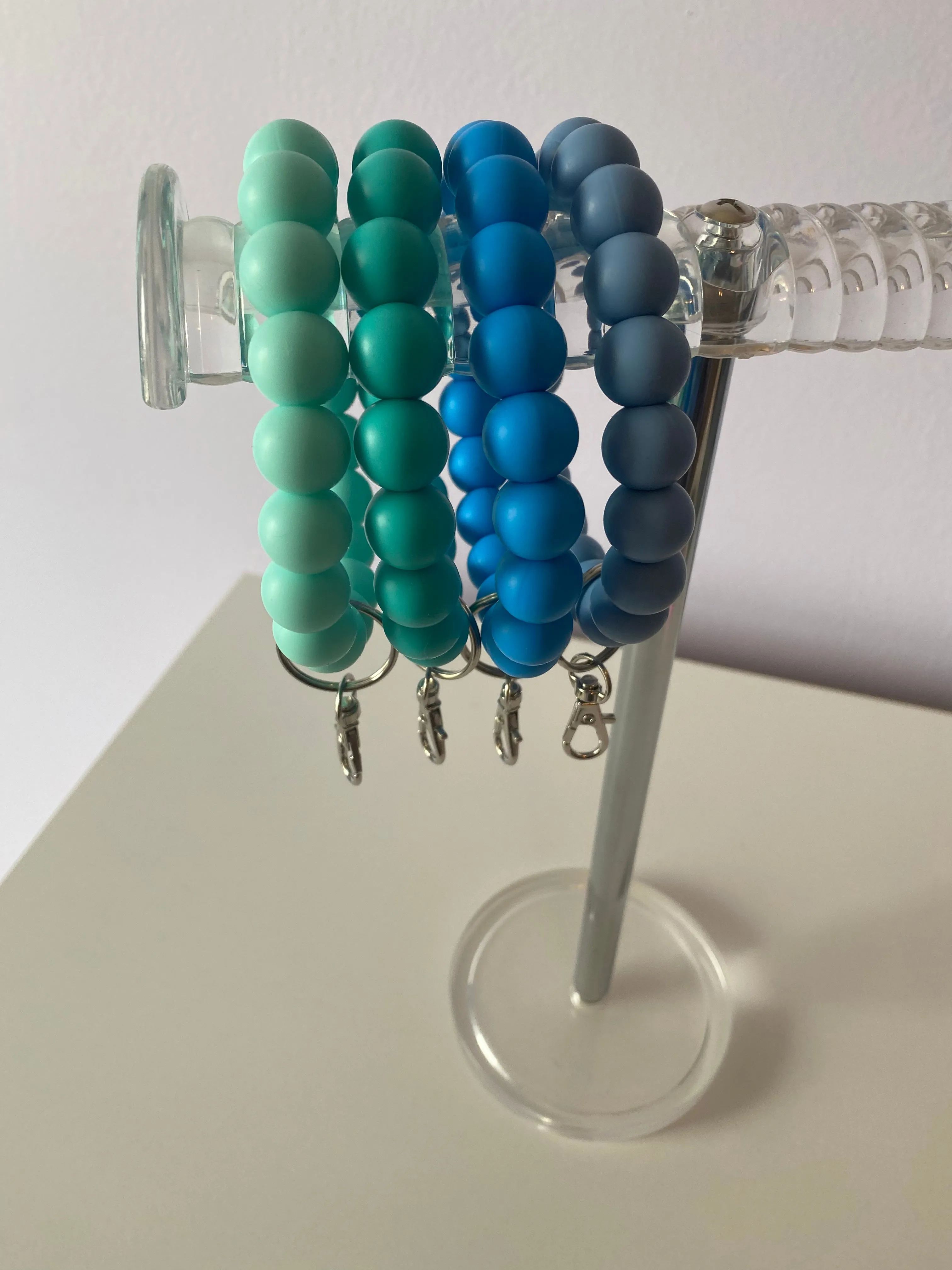“Beautiful Blue” Wristlet Keychain