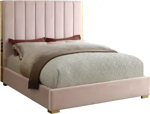 Becca Pink Velvet King Bed