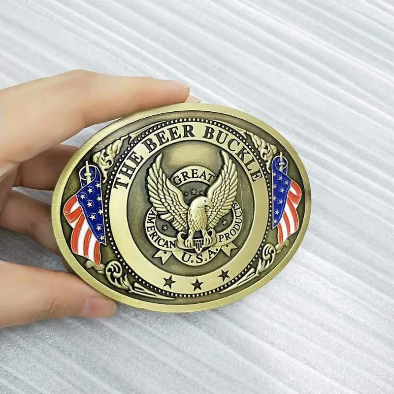 Belt Buckle Beer Holder