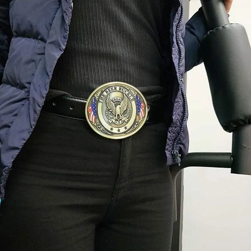 Belt Buckle Beer Holder