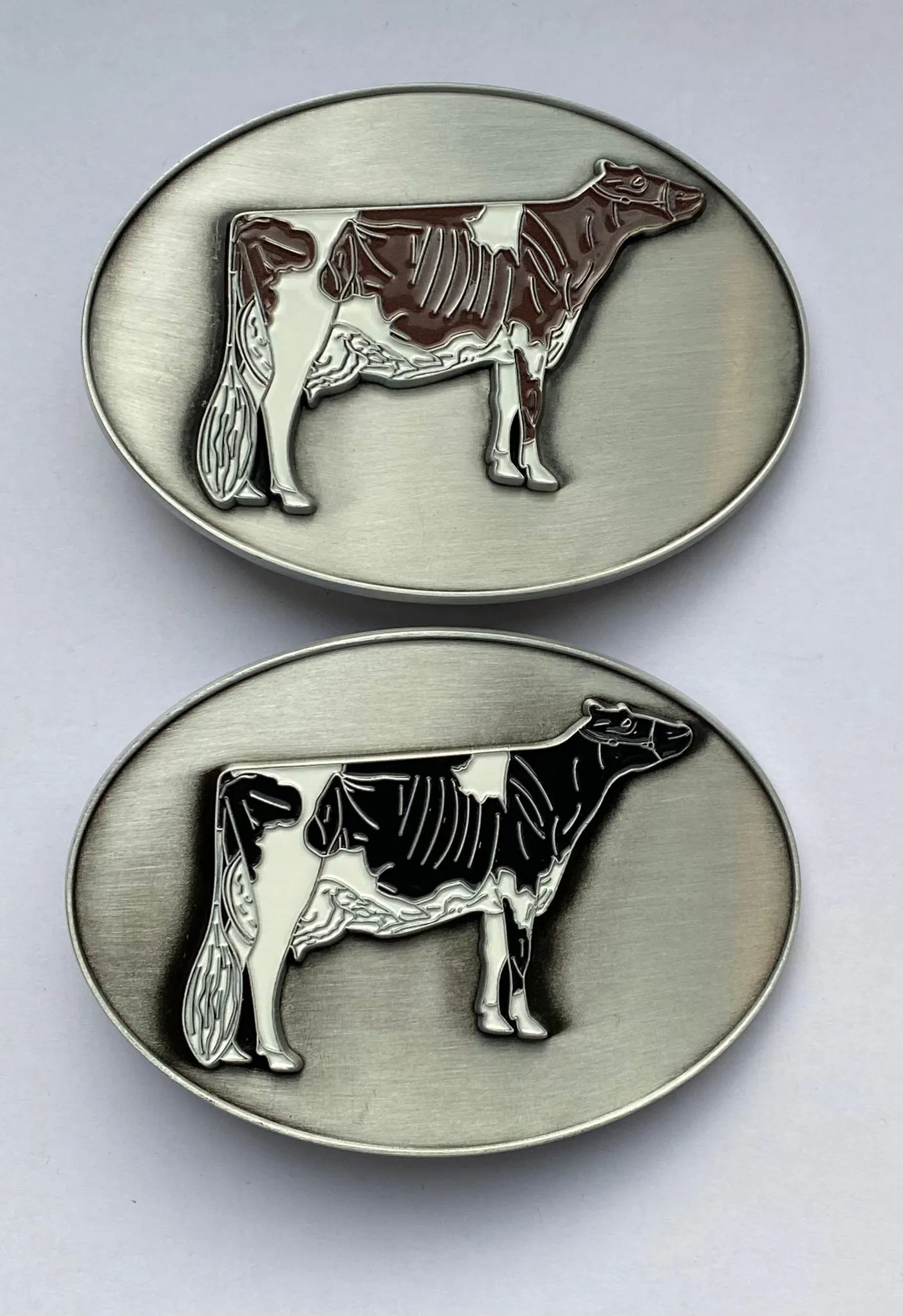 Belt Buckle Holstein 3D Red&white