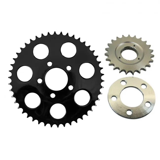 Belt to Chain Conversion kit fits 1991 - 1994 XL Sportster Models (Black Sprocket)