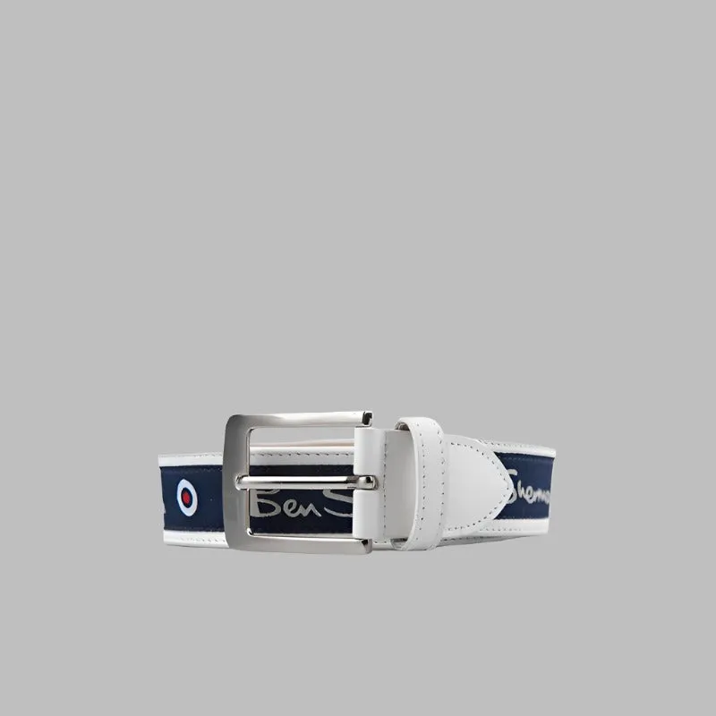 Ben Sherman Target Belt   - white