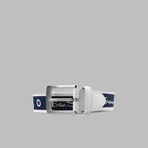 Ben Sherman Target Belt   - white