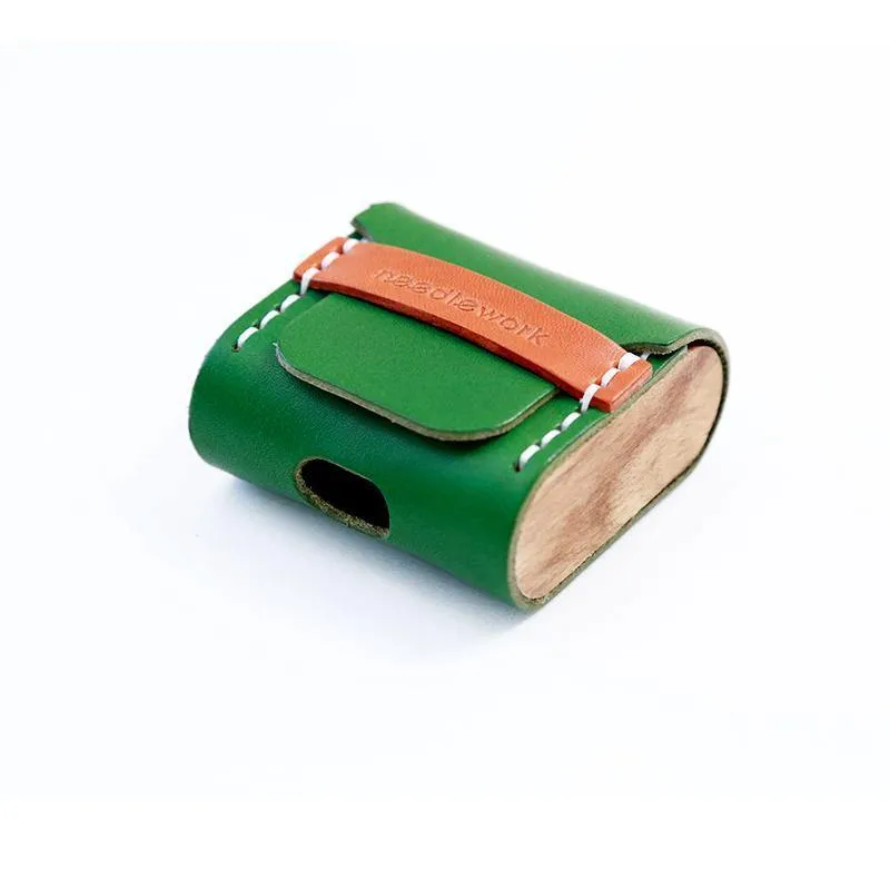 Best Black Leather AirPods Pro Case with Wristlet Strap Custom Leather Wood AirPods Pro Case Airpod Case Cover