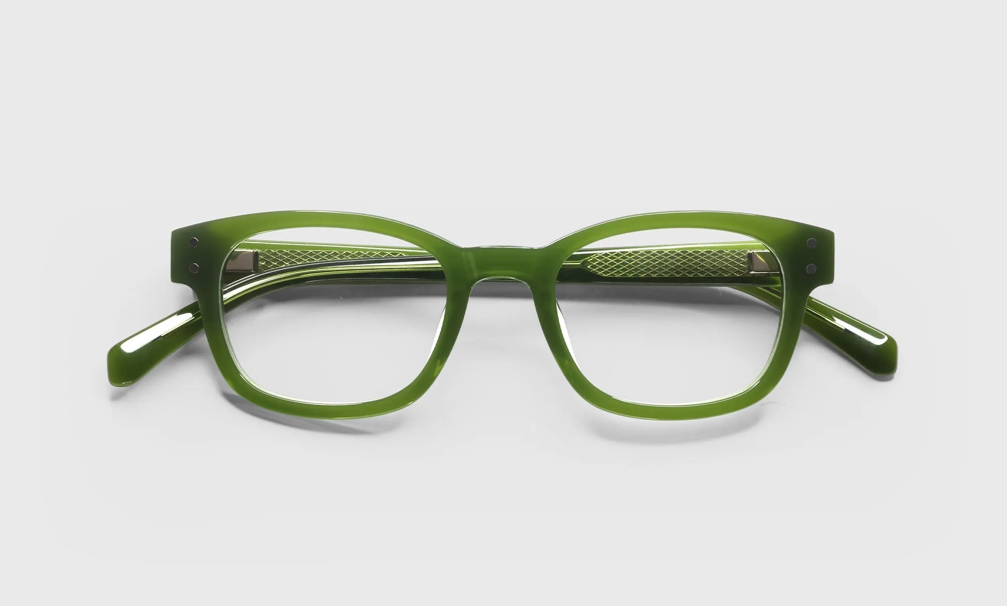 Biff Narrow Color 16 - Olive Green Front and Temples