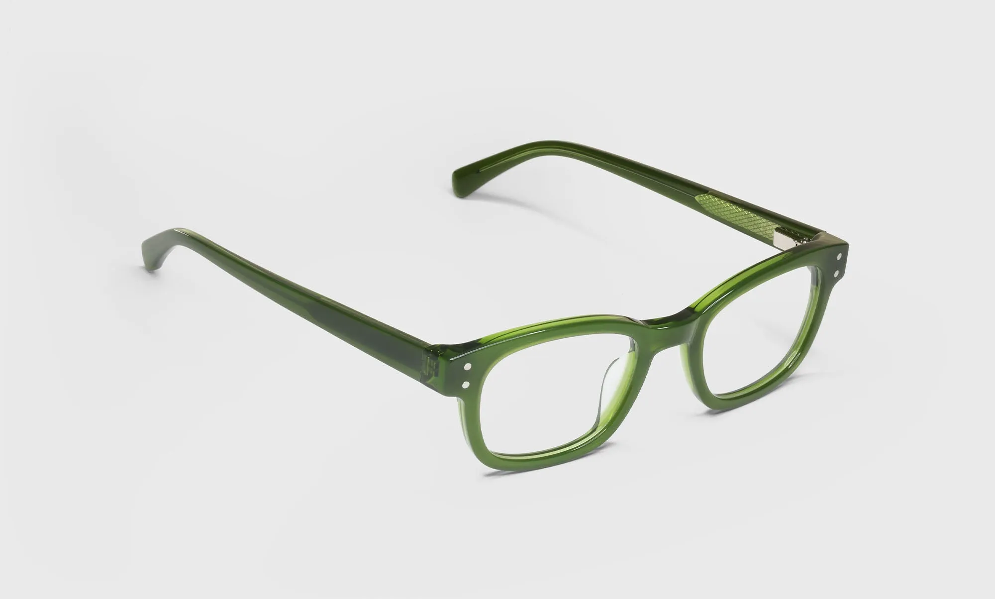 Biff Narrow Color 16 - Olive Green Front and Temples