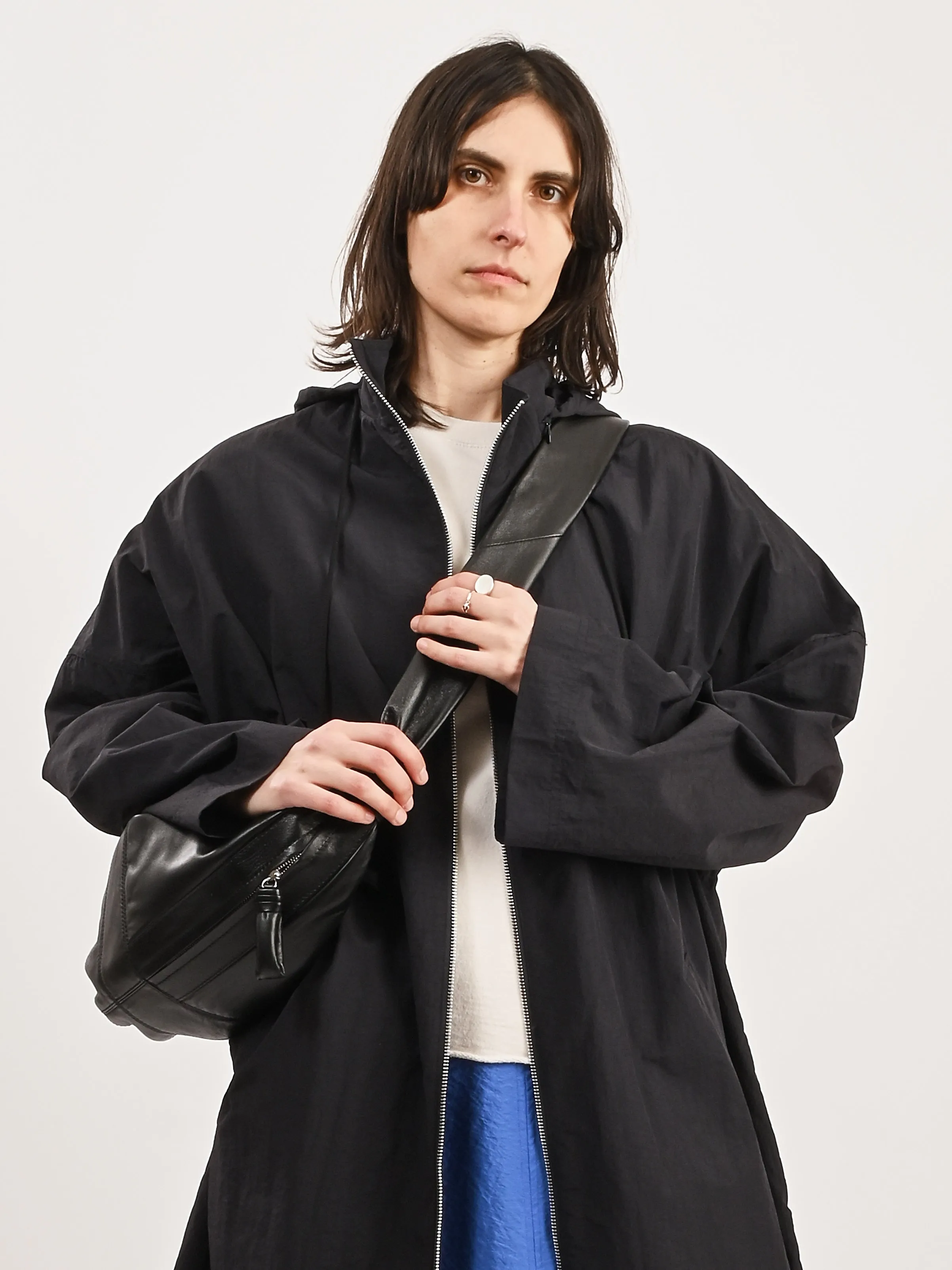 Black Large Croissant Bag