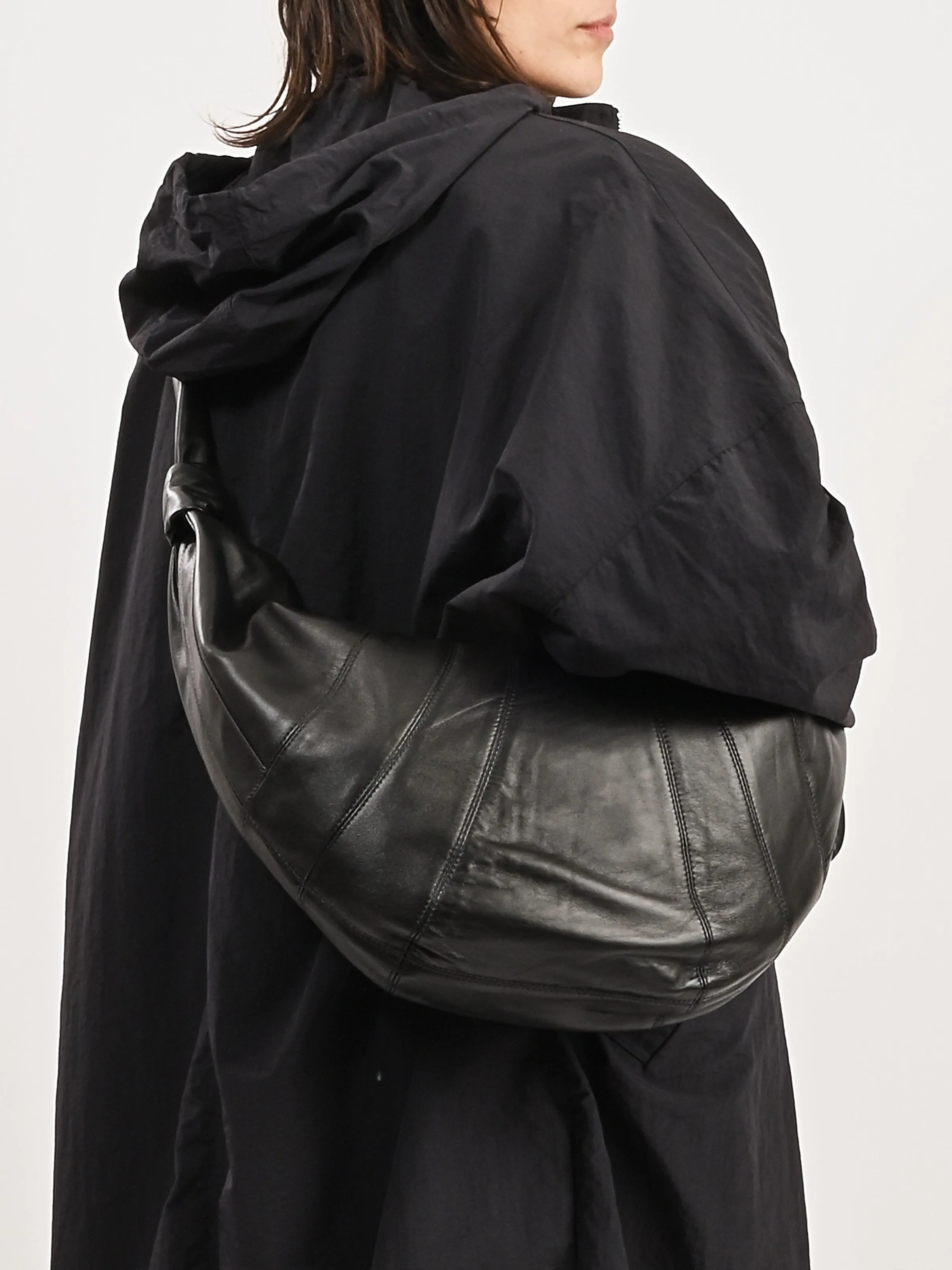 Black Large Croissant Bag