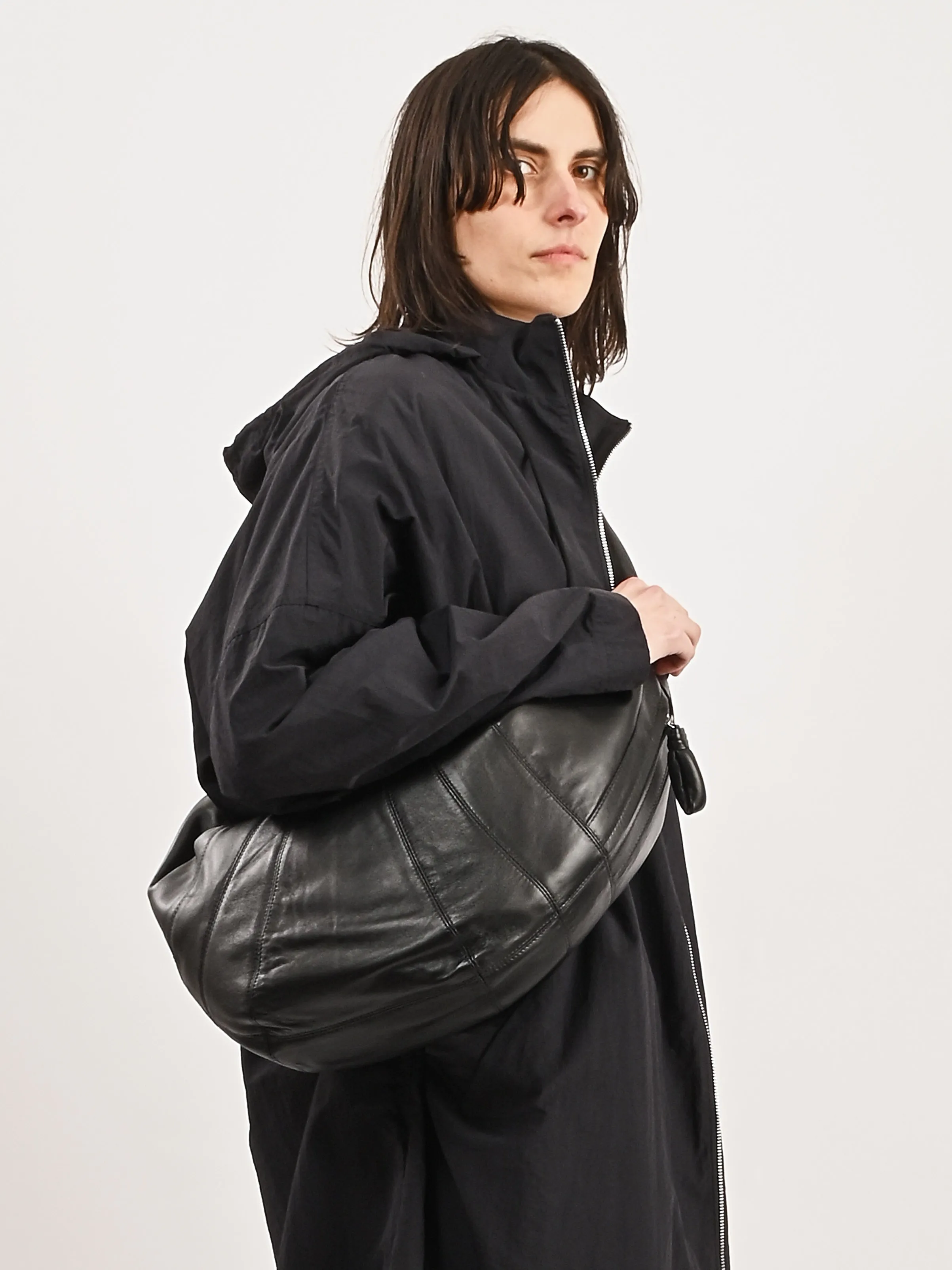Black Large Croissant Bag