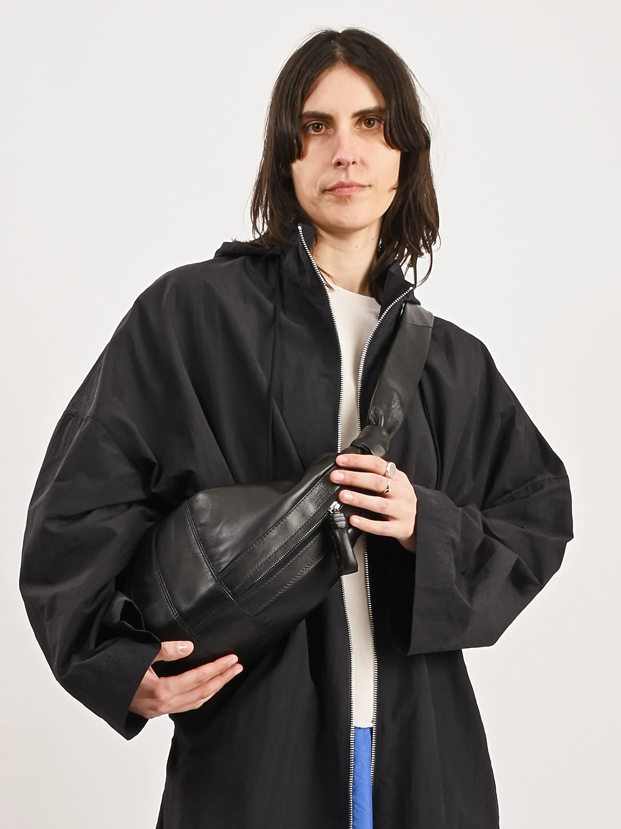 Black Large Croissant Bag
