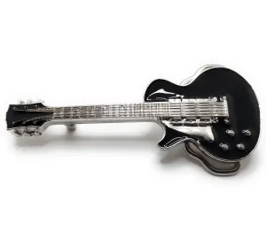 Black LP Guitar Belt Buckle