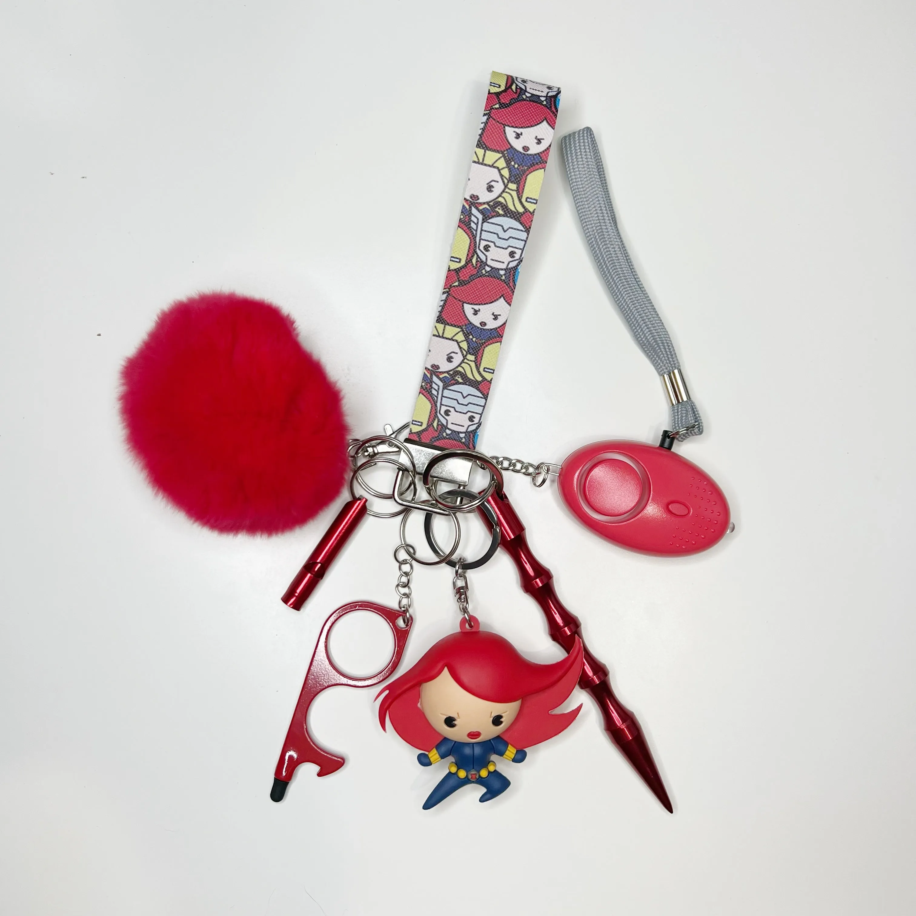 Black Widow Safety Keychain