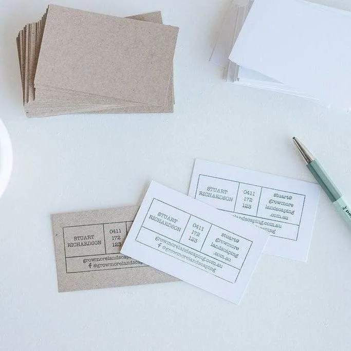 Blank Business Cards