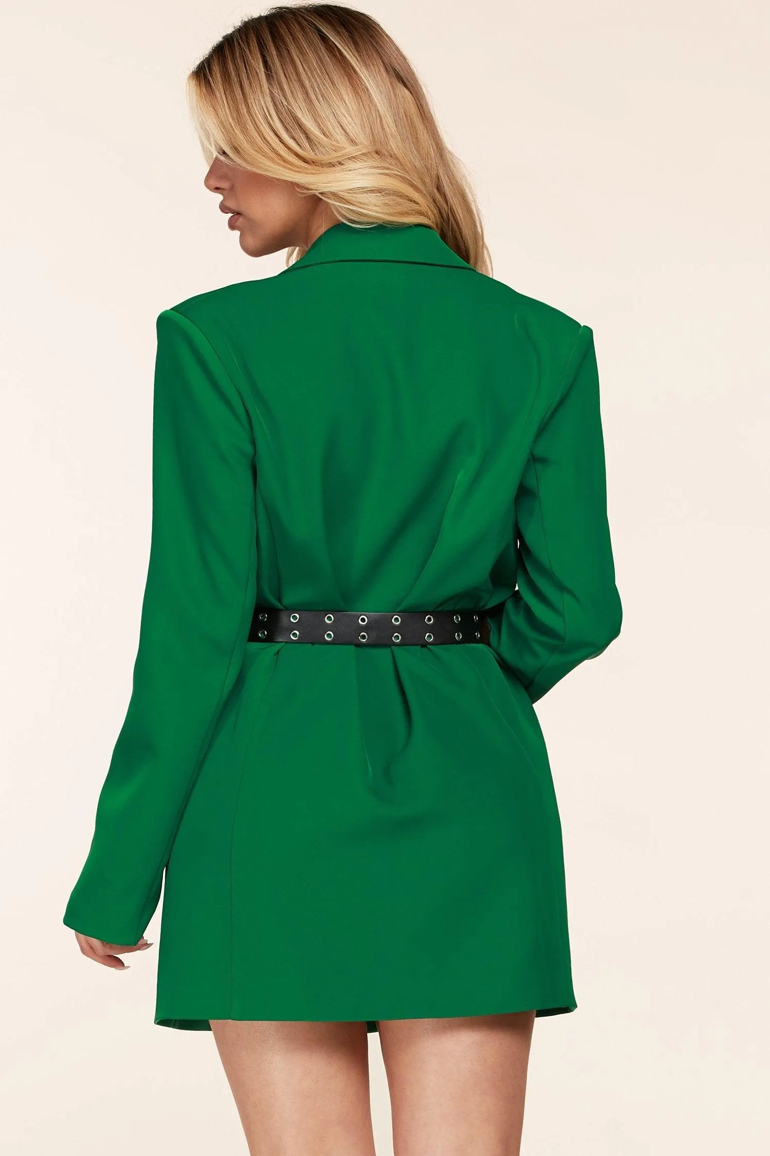 BLAZERKELLY GREEN MINI DRESS