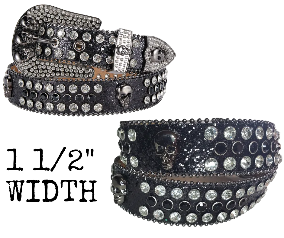 Bling Skull Ladies Belt. CLOSEOUT