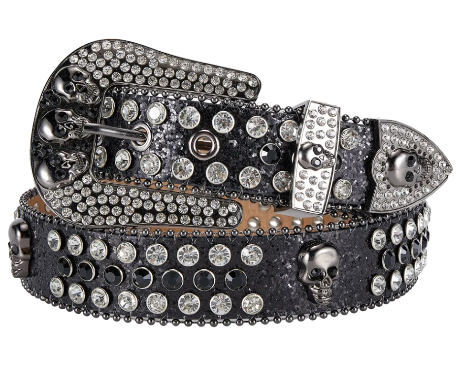 Bling Skull Ladies Belt. CLOSEOUT