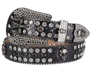 Bling Skull Ladies Belt. CLOSEOUT