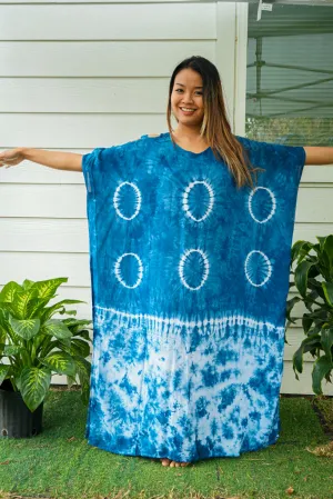 Blue Moonlight Tie Dye Kaftan