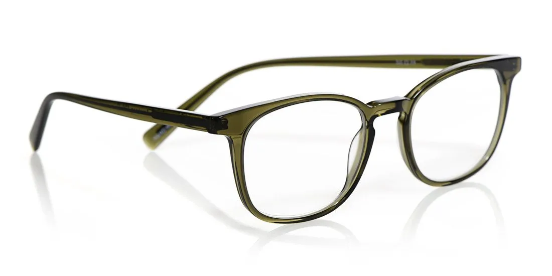 Boardroom Color 17 - Olive Crystal Front and Temples
