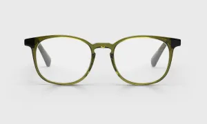 Boardroom Color 17 - Olive Crystal Front and Temples