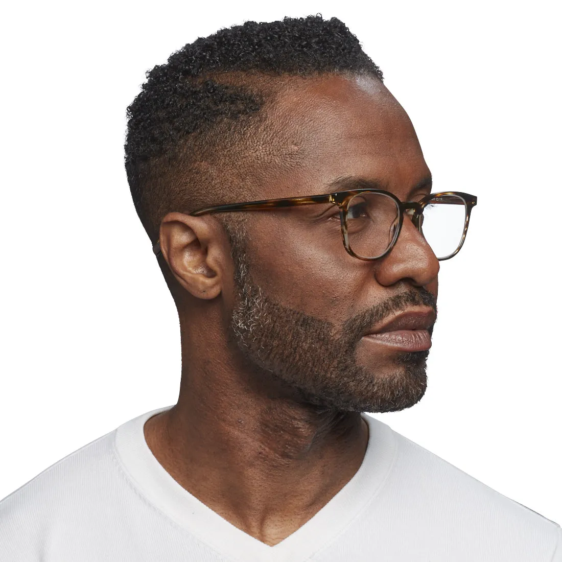 Boardroom Color 59 - Teal Multi-Stripe Front and Teal Tortoise Temples