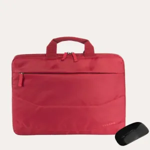 Borsa Tucano Idea Porta Laptop 15,6" Rosso   Mouse IN OMAGGIO