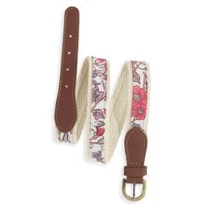 Boy's Printed Belt -- Lilac Fields