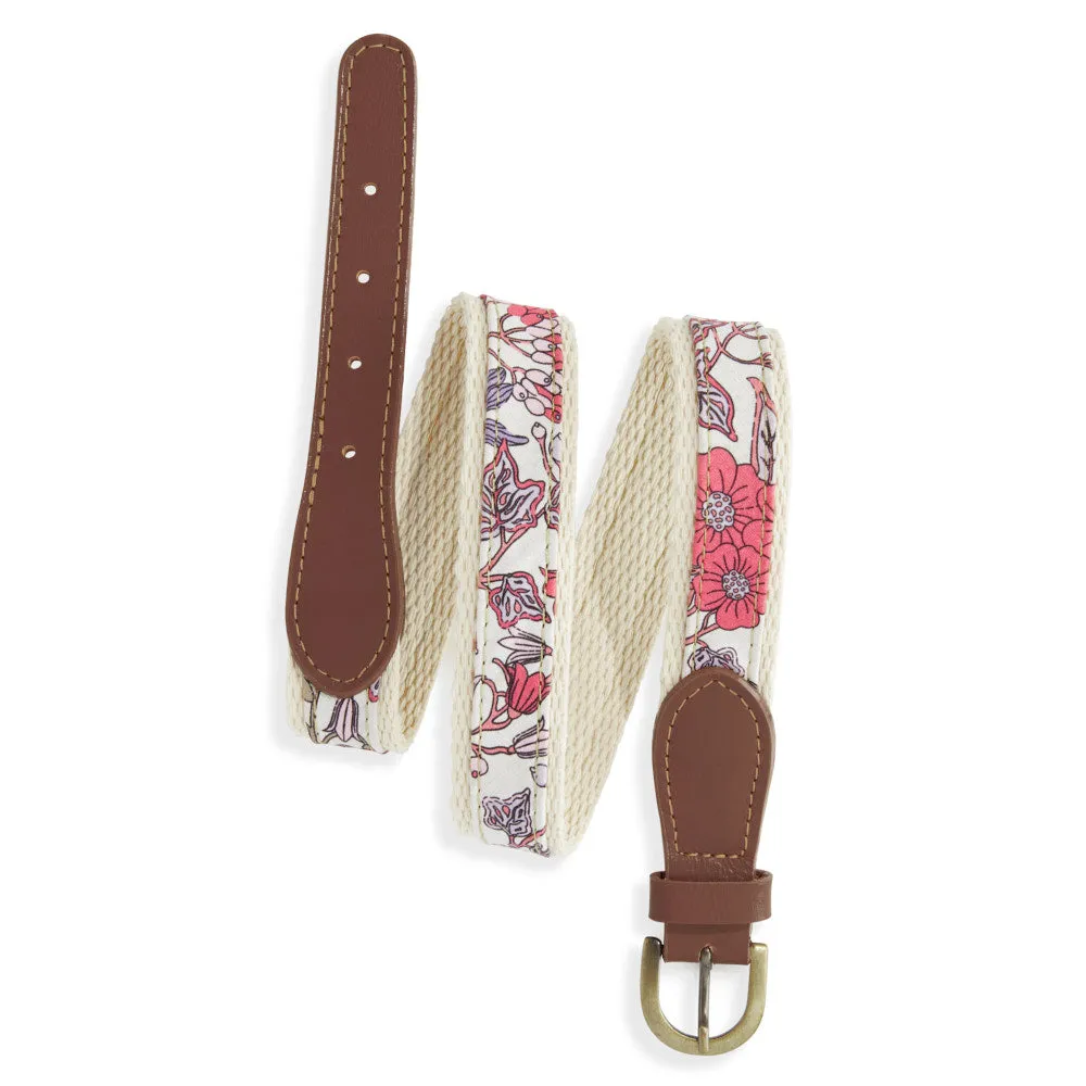 Boy's Printed Belt -- Lilac Fields