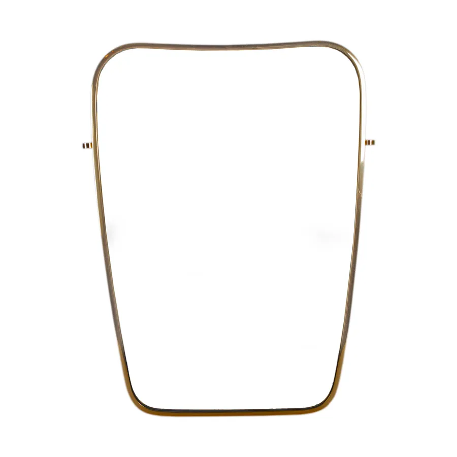 Brass Mirror in the style of Gio Ponti