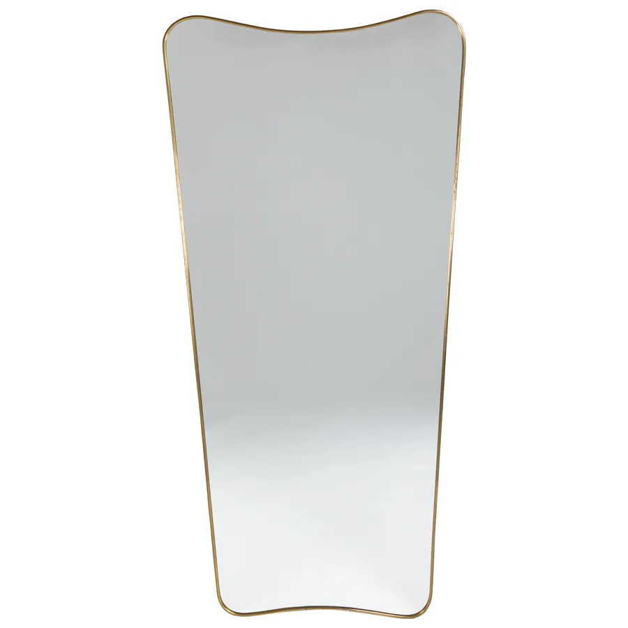 Brass Mirror in the style of Gio Ponti