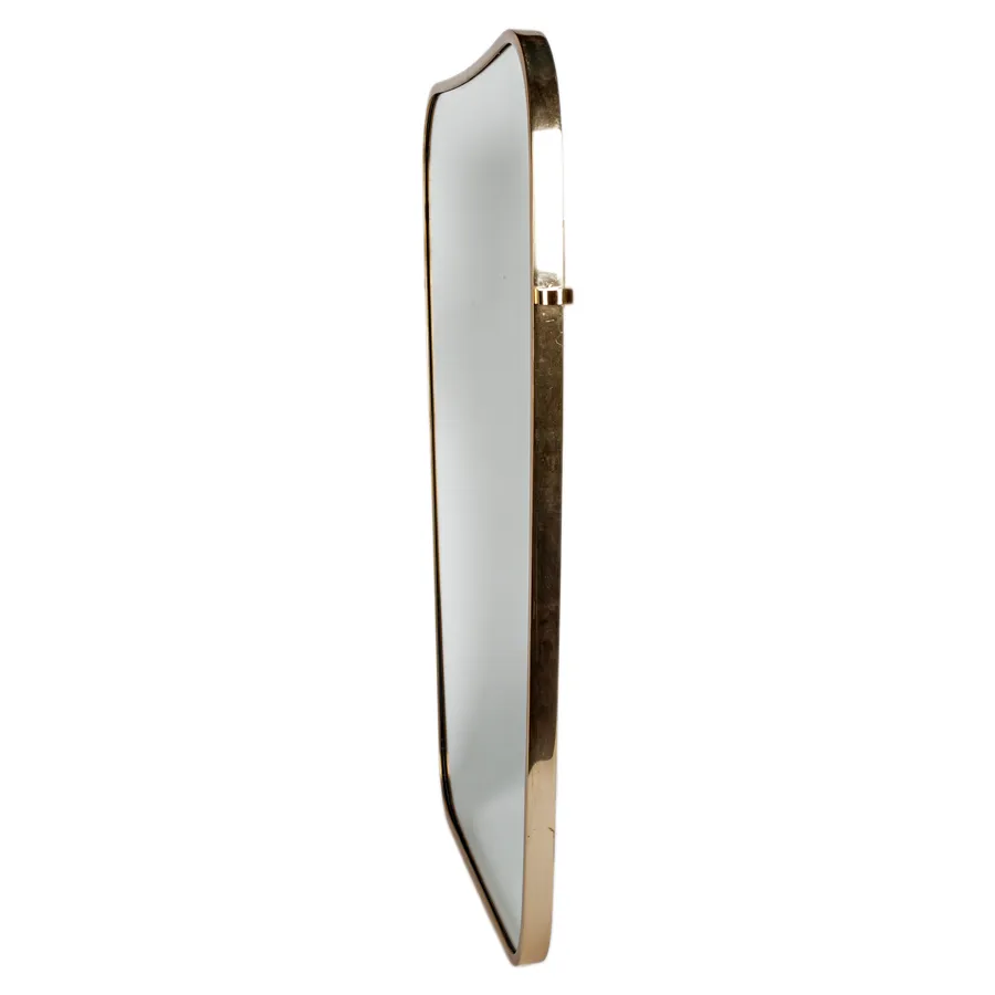 Brass Mirror in the style of Gio Ponti