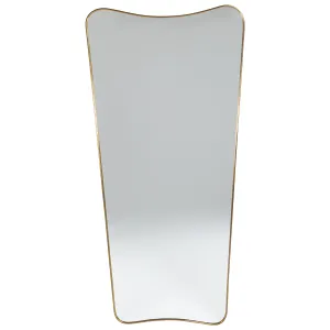 Brass Mirror in the style of Gio Ponti