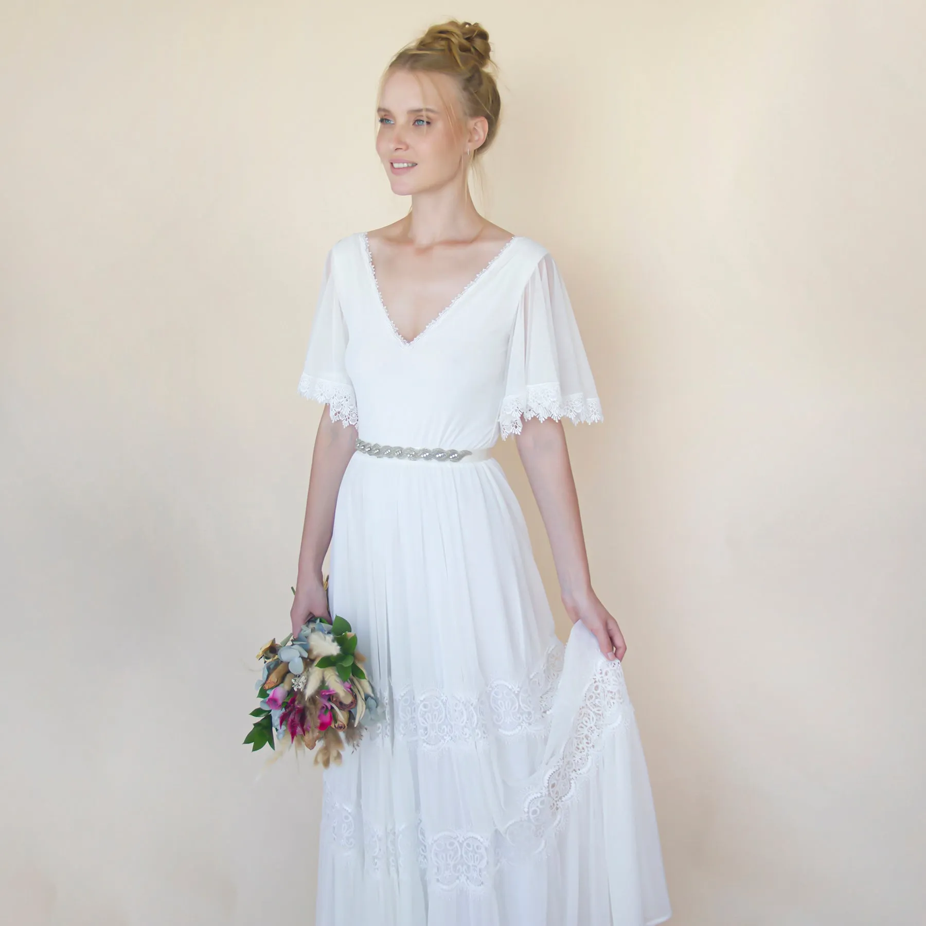Bridal wedding Belt #4066