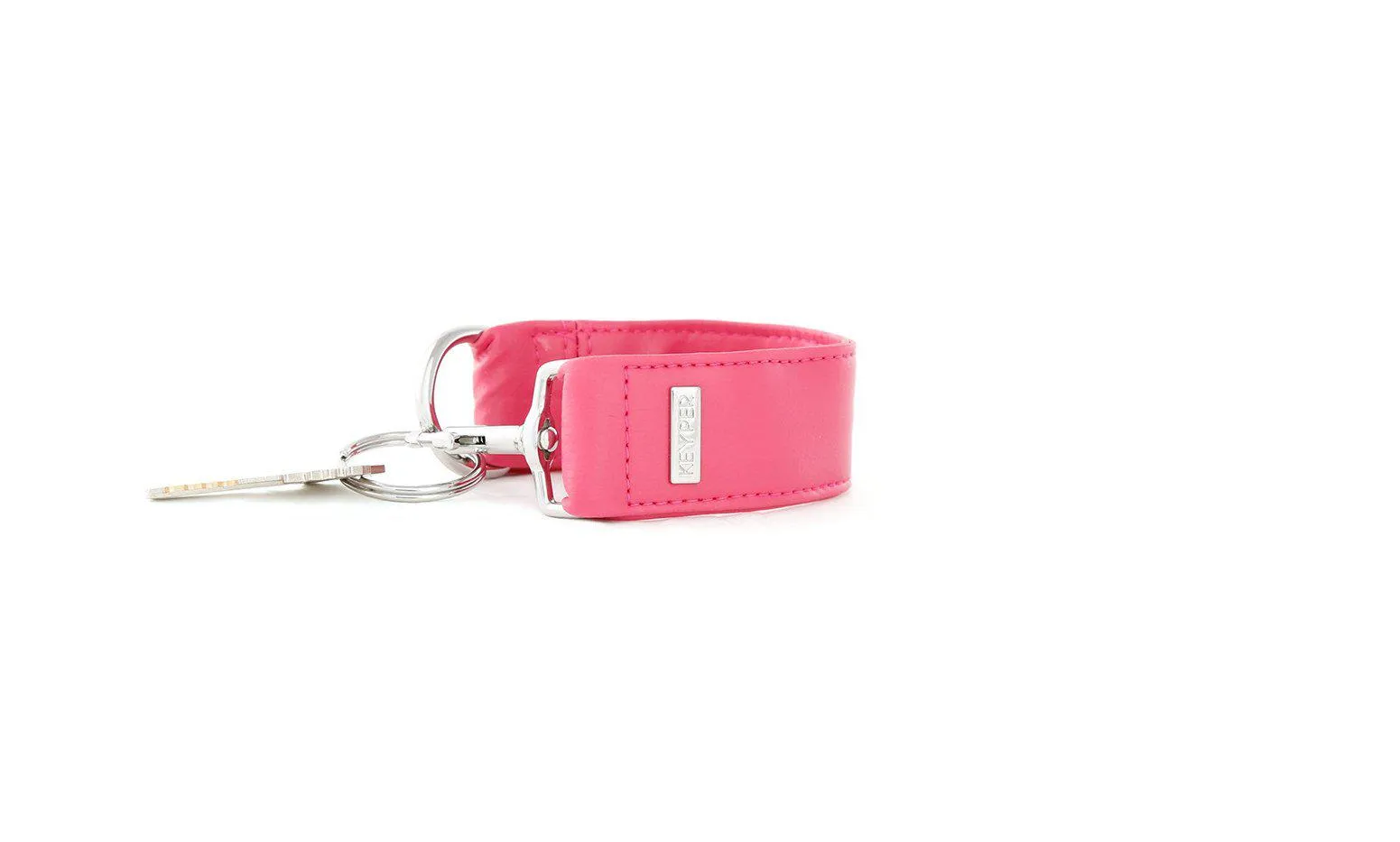 Bright Pink Vegan Leather KEYPER® Key Ring