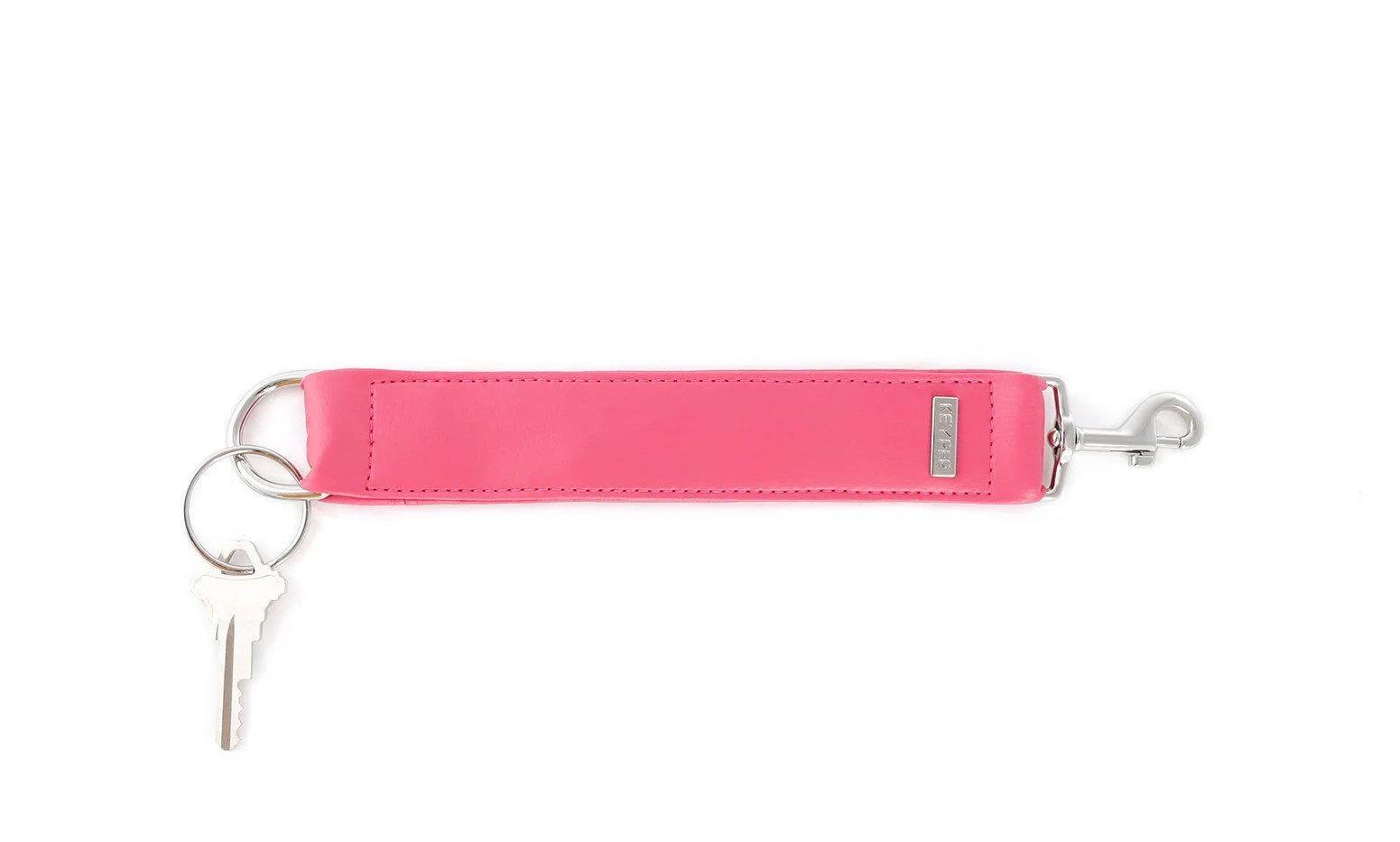Bright Pink Vegan Leather KEYPER® Key Ring