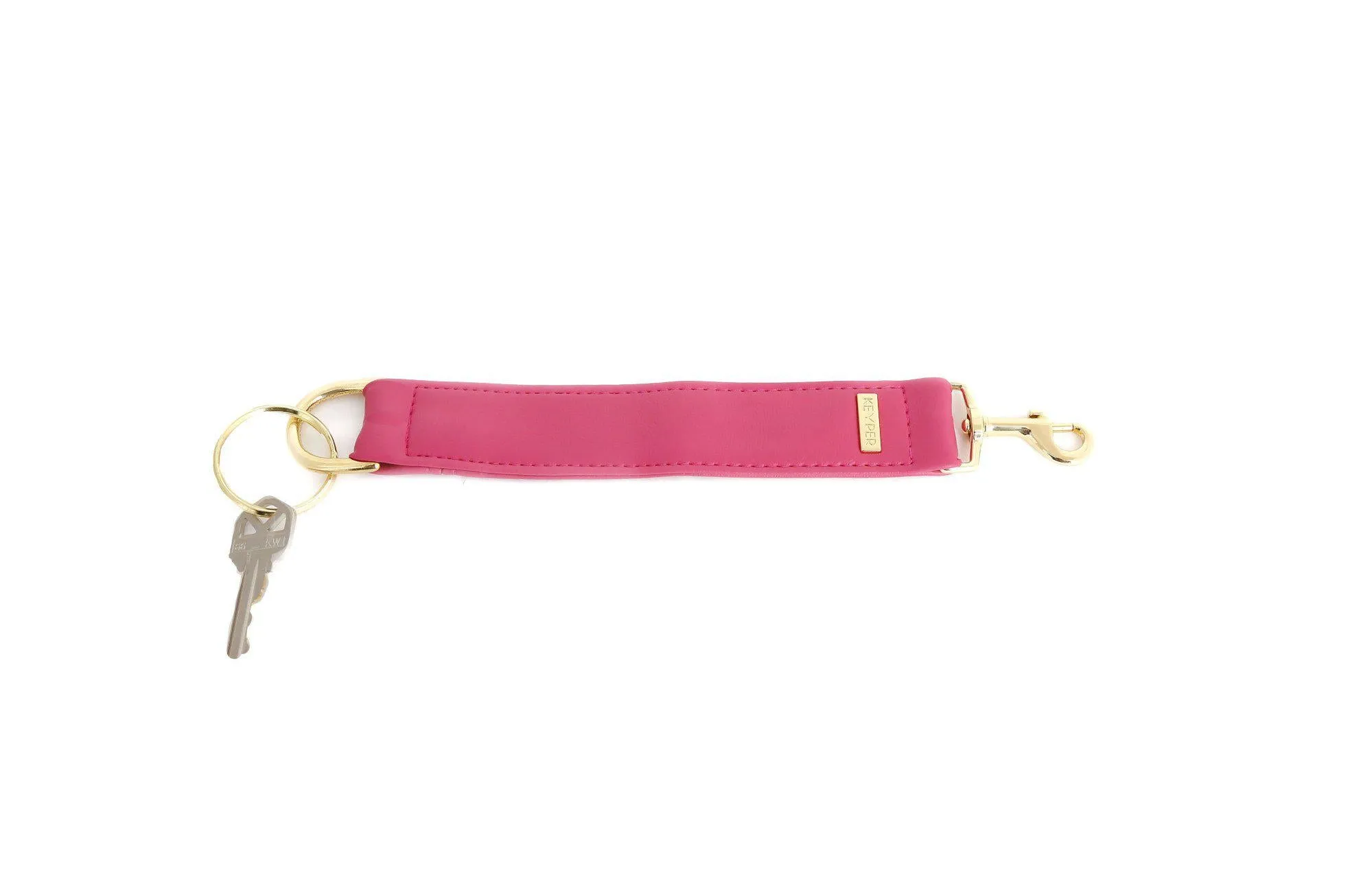 Bright Pink Vegan Leather KEYPER® Key Ring