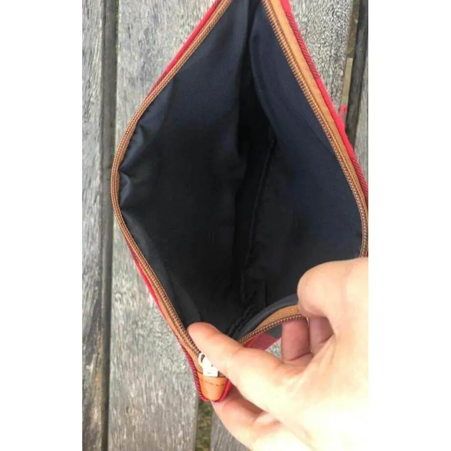 Buffalo Plaid wristlet clutch