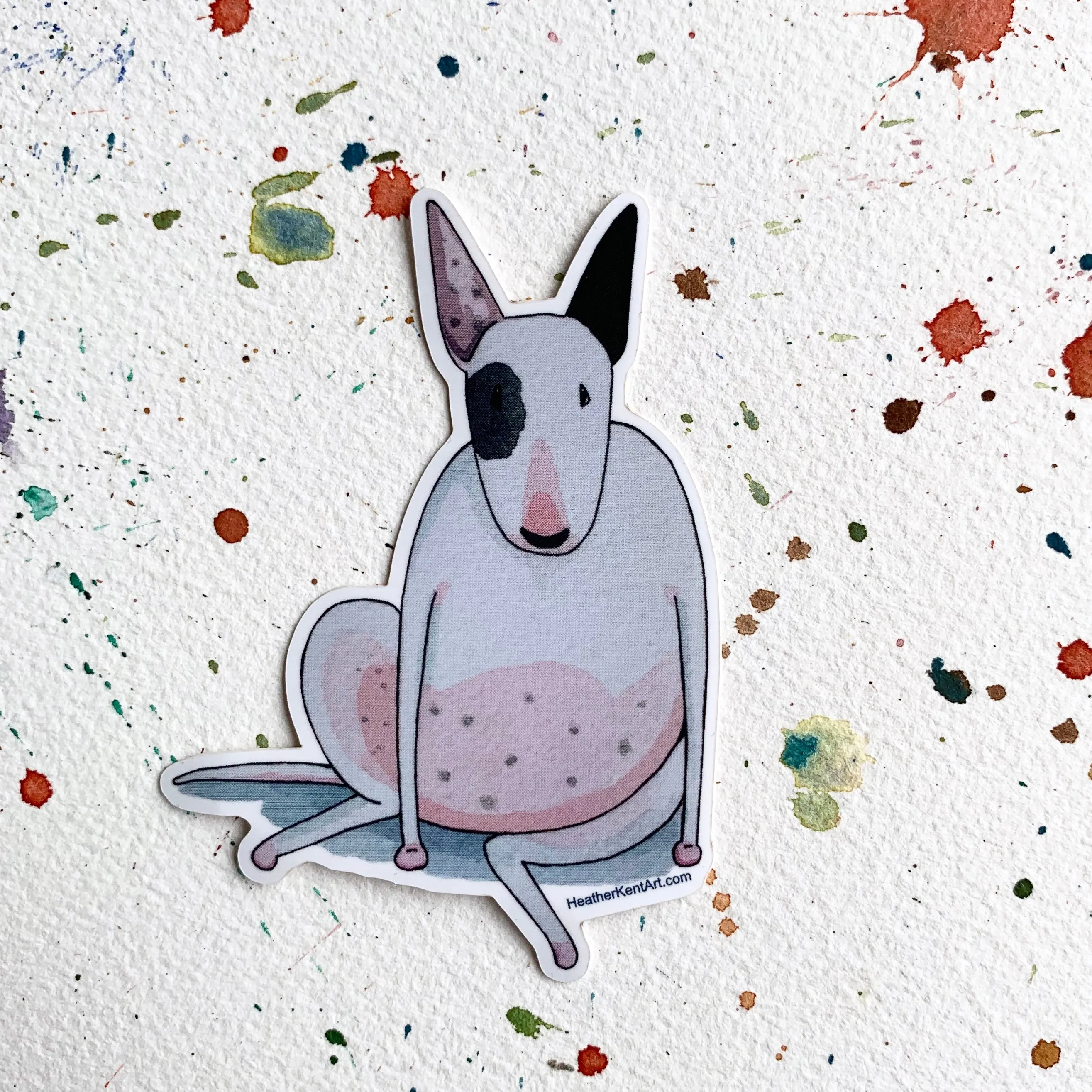 Bull Terrier Dog Vinyl Stickers, 3 inch, Doggos Sticker, FREE SHIPPING