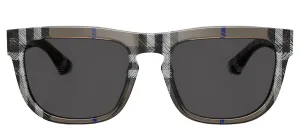 Burberry BE 4431U 414787 Square Plastic Grey Sunglasses with Grey Lens