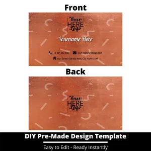 Business Card Design Template 218