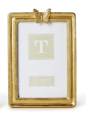 Butterfly Accent Gold Frame 4 X 6