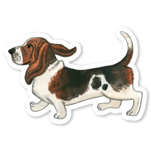 Cactus Club Basset Hound Sticker
