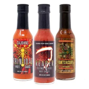 CaJohns Fiery Hot Sauce 3 Pack
