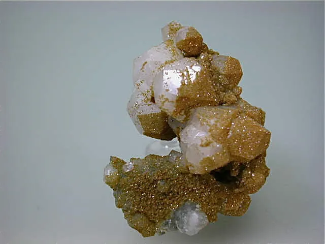 Calcite with Rhodochrosite, Djurkovo Mine, Laki District, Southern Rhodope Mountains, Bulgaria, Mined 2015, Miniature 5.0 x 6.5 x 7.2 cm, $45. Online 3/23. SOLD.