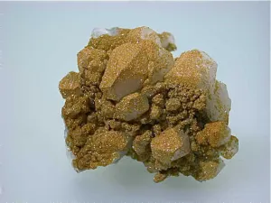 Calcite with Rhodochrosite, Djurkovo Mine, Laki District, Southern Rhodope Mountains, Bulgaria, Mined 2015, Miniature 5.0 x 6.5 x 7.2 cm, $45. Online 3/23. SOLD.