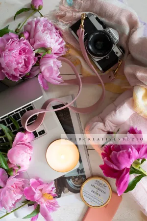Camera, Candle & Camera. Digital Image