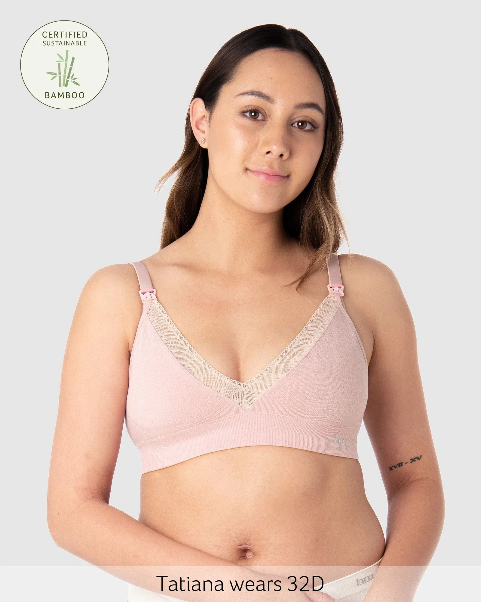 Caress Bamboo Nursing Bra - Lotus