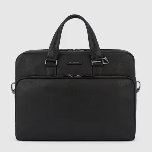 Cartella a 2 Manici Piquadro in Pelle Porta PC e Ipad®Pro Modus Special Nero