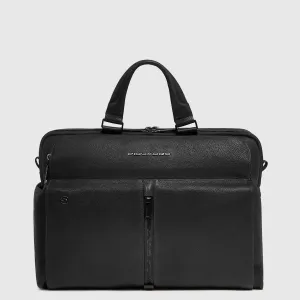 Cartella da Lavoro Piquadro Hedley a 2 Scomparti Porta PC 15,6'' Nero